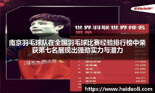 南京羽毛球队在全国羽毛球比赛经验排行榜中荣获第七名展现出强劲实力与潜力